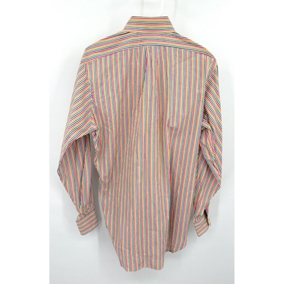 Bullock & Jones Button Down Shirt Men's S Long Sleeve Multicolor Striped - Picture 3 of 4